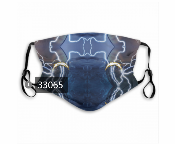 New 2021 NFL Los Angeles Chargers #43 Dust mask with filter->nfl dust mask->Sports Accessory